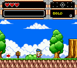 Wonder Boy in Monster
World (USA, Europe) In game screenshot