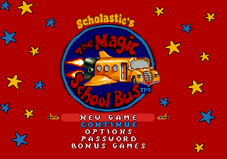 Magic School Bus, The (USA) Title Screen