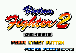 Virtua Fighter 2 (USA, Europe) Title Screen
