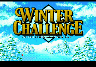 Winter Challenge (USA, Europe) Title Screen