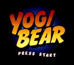 Yogi Bear's Cartoon Capers (Europe) Title Screen